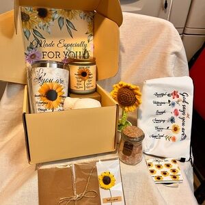 Best Wishes Sunshine Scented Candle Gift Bundle.